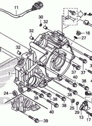 REAR CRANKCASE COVER