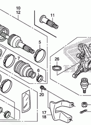 FRONT KNUCKLE@FRONT DRIVE SHAFT