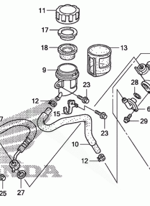 REAR BRAKE MASTER        CYLINDER