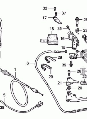 HANDLE LEVER@SWITCH@CABLE