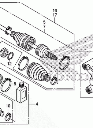 REAR KNUCKLE@REAR        DRIVESHAFT