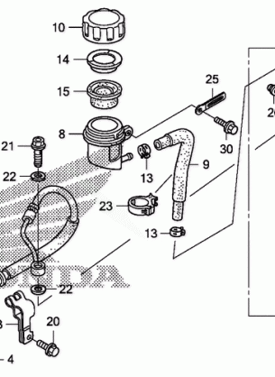 REAR BRAKE MASTER        CYLINDER