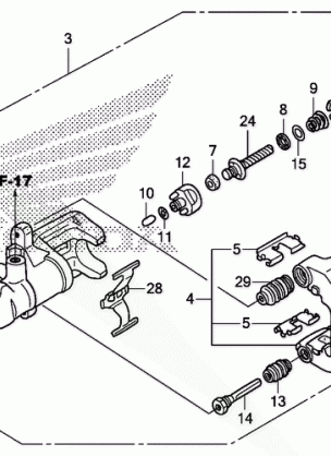 REAR BRAKE CALIPER