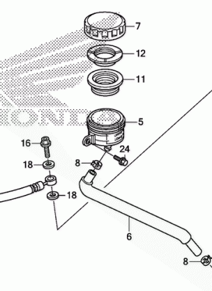 REAR BRAKE MASTER        CYLINDER