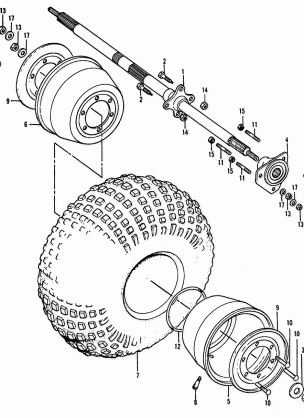 REAR WHEEL@AXLE