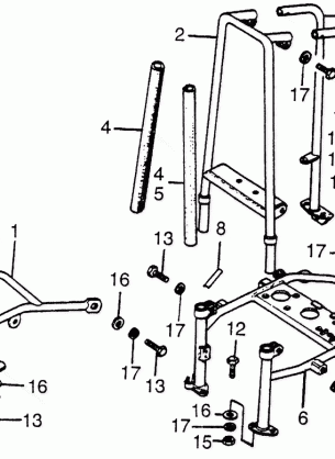 GRAB RAIL@FRONT BUMPER   @ROLL BAR 77-80