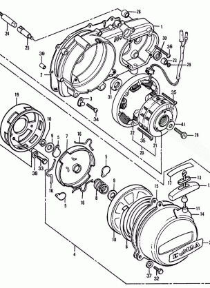 LEFT CRANKCASE COVER     @ALTERNATOR@STARTER