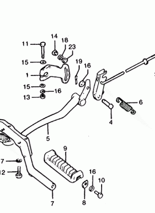 BRAKE PEDAL@STEP BAR