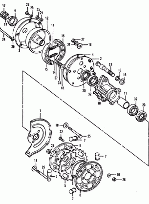 BRAKE@REAR HUB