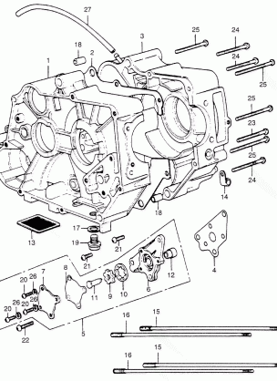 CRANKCASE@OIL PUMP