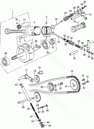 CAMSHAFT@CAM CHAIN       TENSIONER@CRANKSHAFT