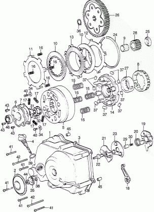 RIGHT CRANKCASE COVER    @CLUTCH