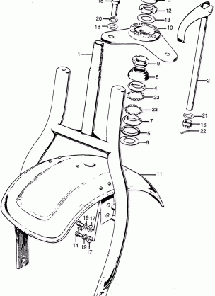 FRONT FORK@FRONT FENDER K-K1