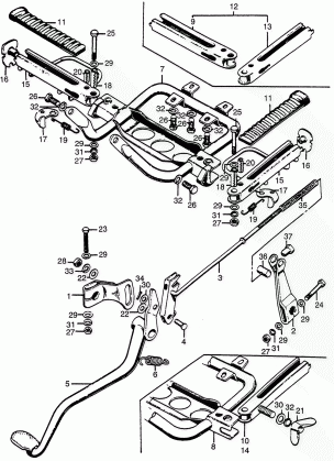 BRAKE PEDAL@STEP BAR K-K1