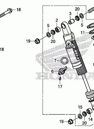 REAR SHOCK ABSORBER (2)