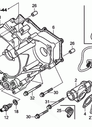 REAR CRANKCASE COVER