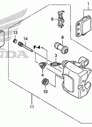 FRONT BRAKE CALIPER