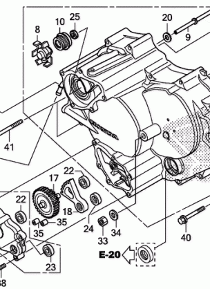 FRONT CRANKCASE COVER    (2)