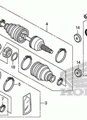 REAR KNUCKLE@REAR DRIVE  SHAFT