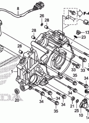 REAR CRANKCASE COVER