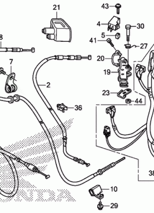 HANDLE LEVER@SWITCH@CABLE