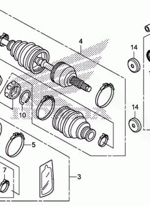 REAR KNUCKLE@REAR DRIVE  SHAFT