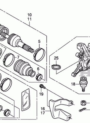 FRONT KNUCKLE@FRONT DRIVE SHAFT