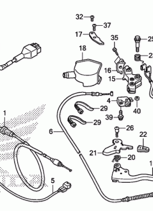 HANDLE LEVER@SWITCH@CABLE