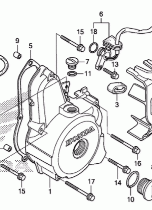 LEFT CRANKCASE COVER