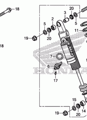 REAR SHOCK ABSORBER (2)