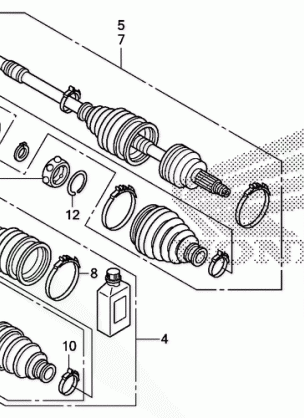 REAR KNUCKLE@REAR        DRIVESHAFT