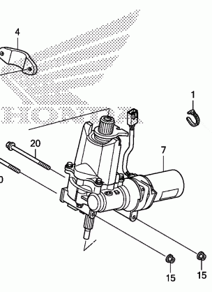 STEERING SHAFT           (TRX500FPA)