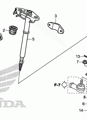 STEERING SHAFT (TRX500FA)