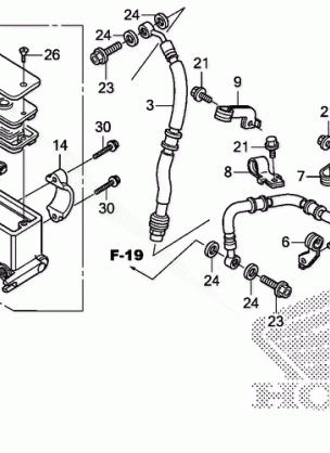 FRONT BRAKE MASTER       CYLINDER