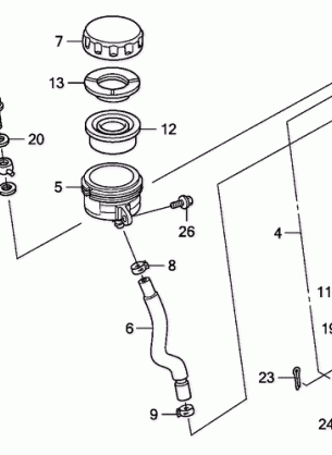 REAR BRAKE MASTER        CYLINDER