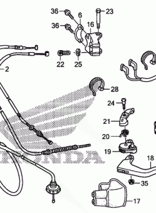 HANDLE LEVER@SWITCH@CABLE