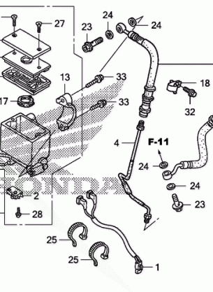 FRONT BRAKE MASTER       CYLINDER