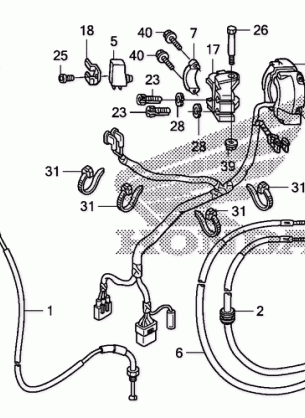 HANDLE LEVER@SWITCH@CABLE (2)