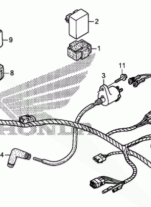 WIRE HARNESS (TRX250TE)