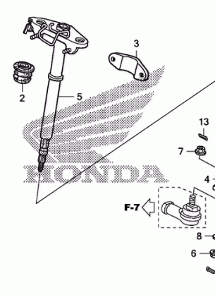 STEERING SHAFT           (TRX500FA / FGA)