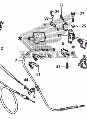 HANDLE LEVER@SWITCH@CABLE