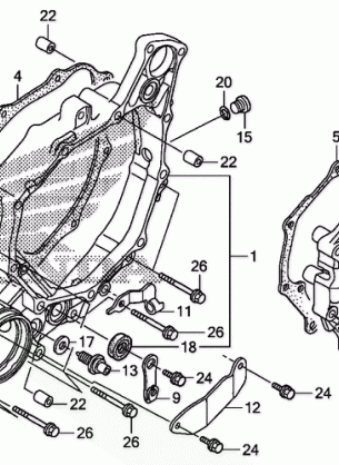 REAR CRANKCASE COVER