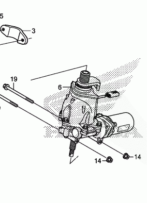 STEERING SHAFT (POWER    STEERING)                (TRX500FPM / FPE)