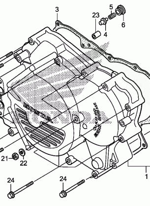 FRONT CRANKCASE COVER    (TRX500FM / FPM)