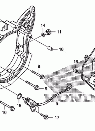 REAR CRANKCASE COVER