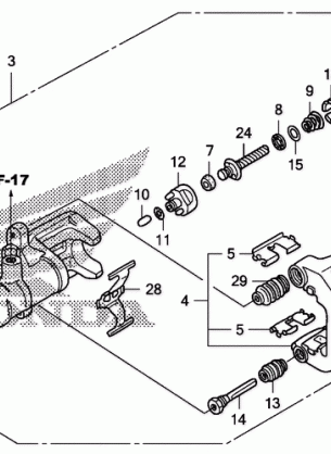 REAR BRAKE CALIPER