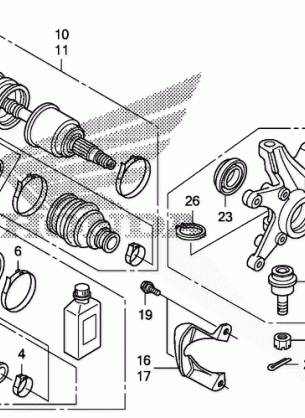 FRONT KNUCKLE@DRIVESHAFT