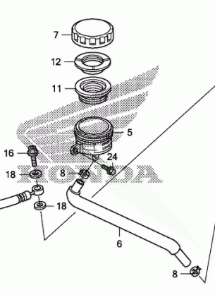 REAR BRAKE MASTER        CYLINDER