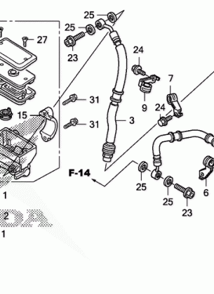 FRONT BRAKE MASTER       CYLINDER