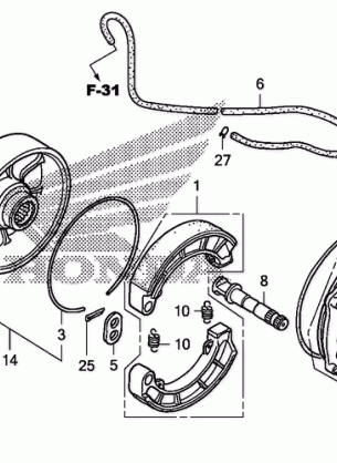 REAR BRAKE PANEL